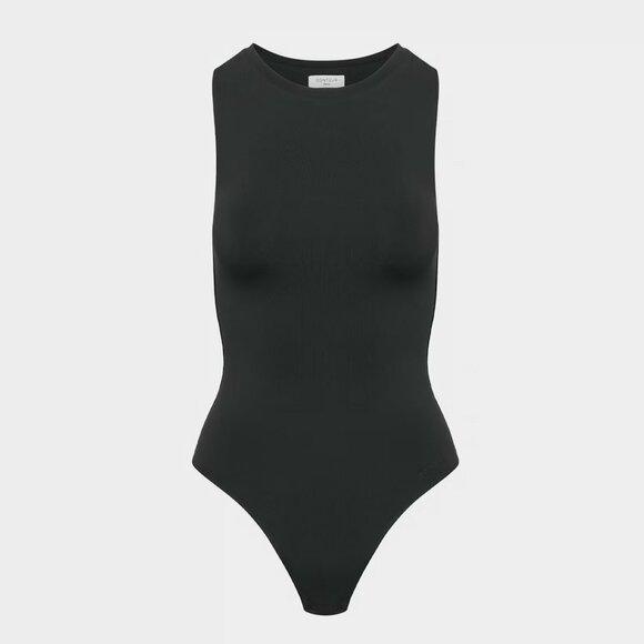 Aritzia Original Contour Crew Bodysuit — Black, Size Large - Picture 2 of 3